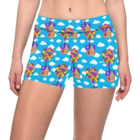 Disney Up Floating House Women's Short Leggings