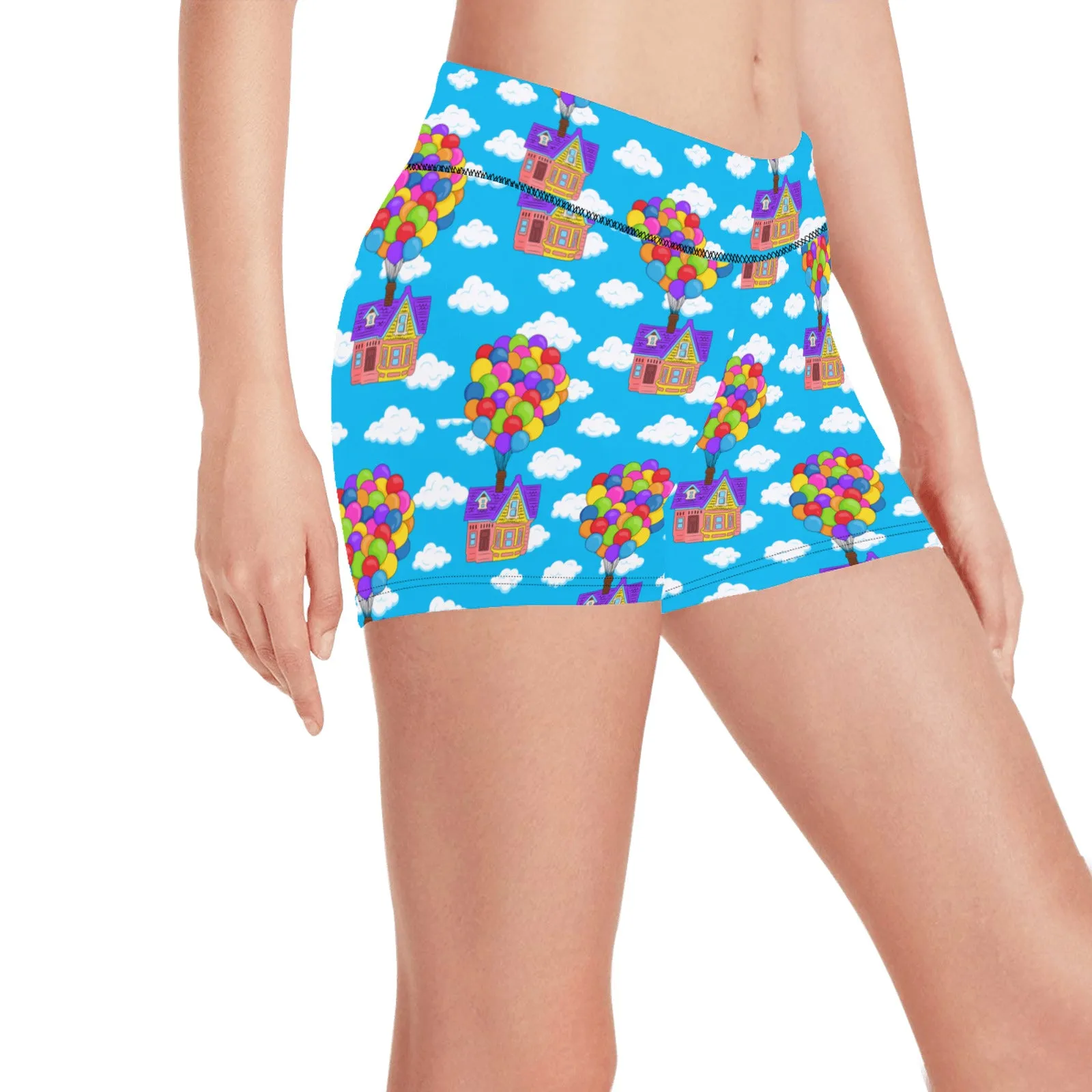 Disney Up Floating House Women's Short Leggings