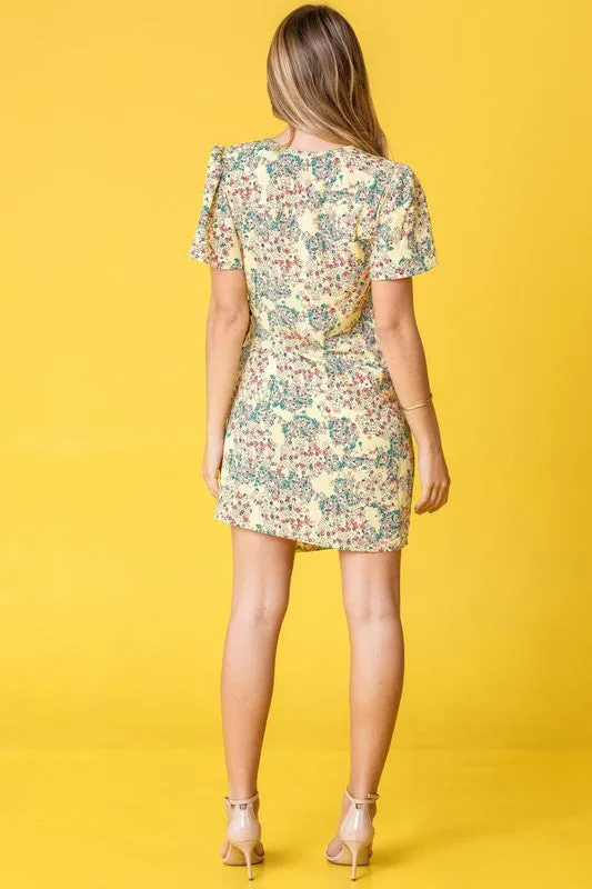 Ditsy Floral Wrap Dress