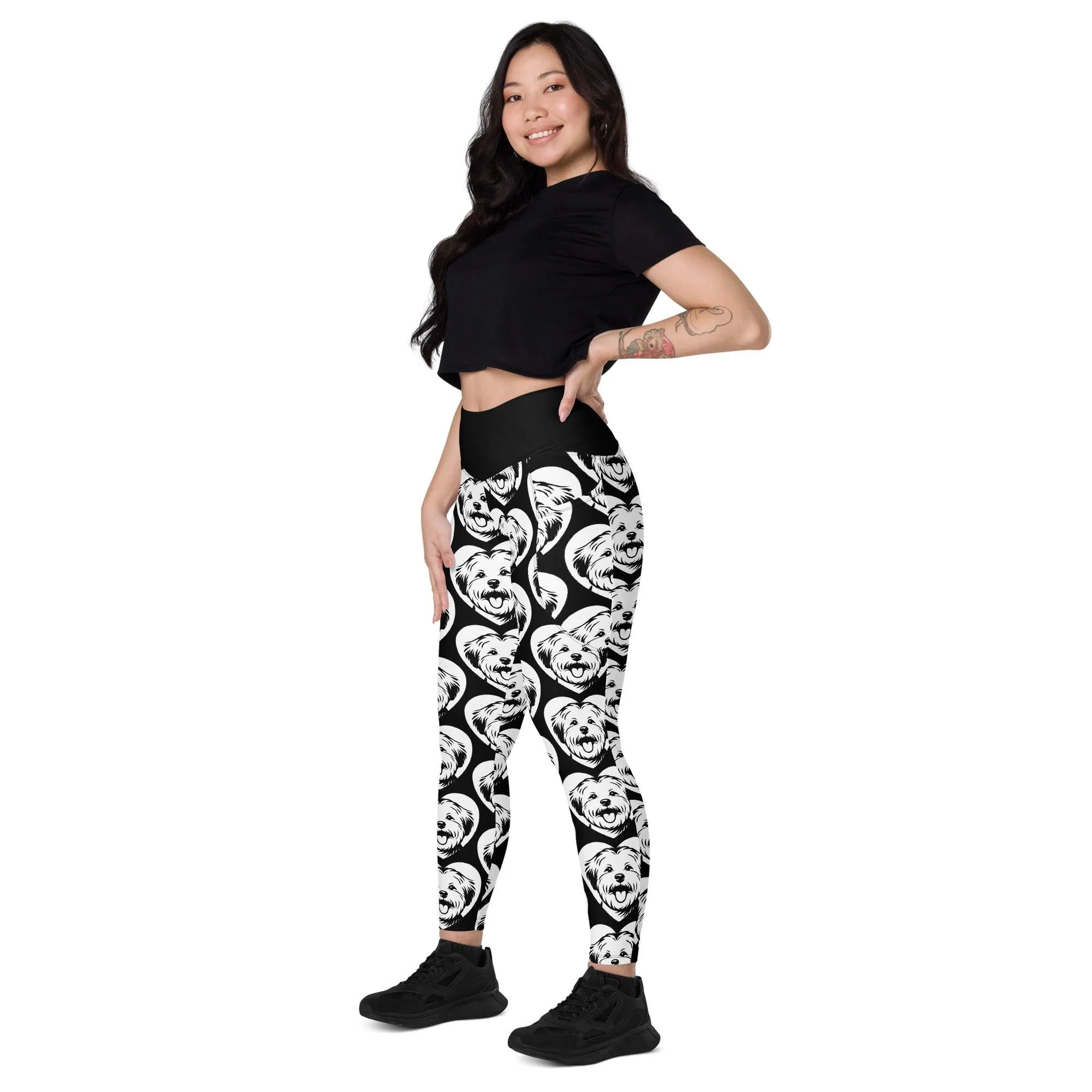 DOG BREED LEGGINGS with pockets - COTON DE TULÉAR - HERTTAHOUND