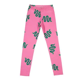 Don't Grow Up Leggings - Snakes Pink