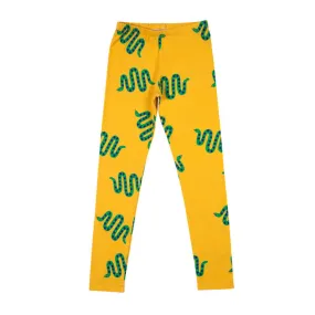 Don't Grow Up Leggings - Snakes Yellow