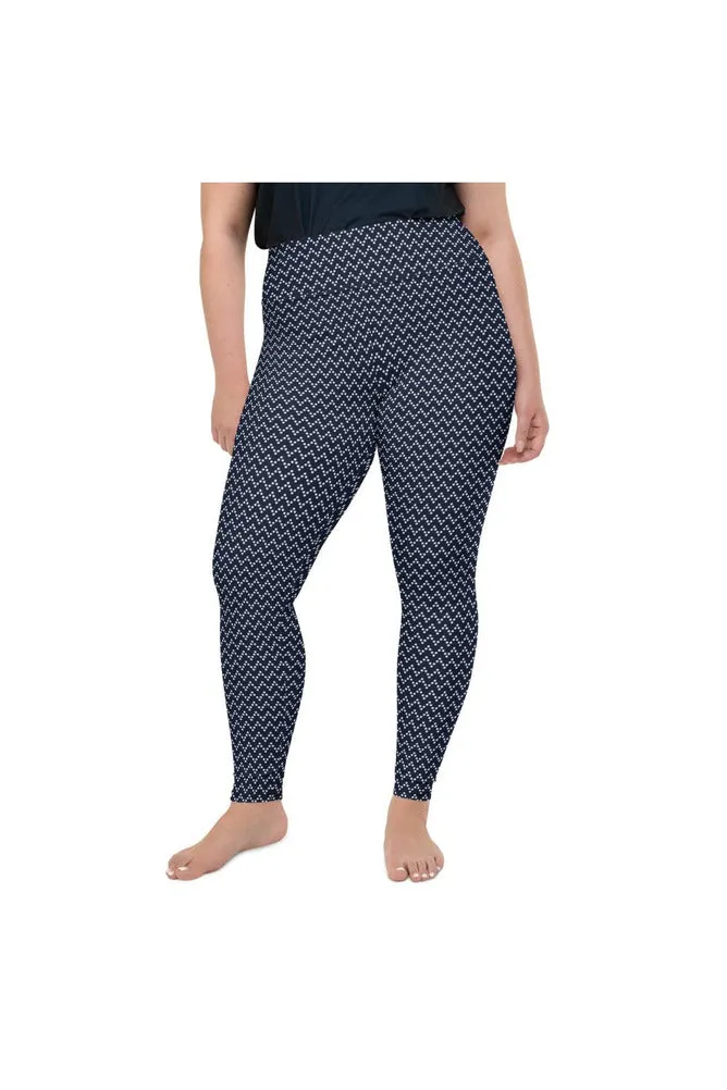 Dot Matrix Plus Size Leggings