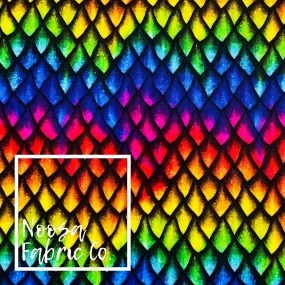 Draco 'Multicoloured' Cotton Lycra Digital Print Fabric