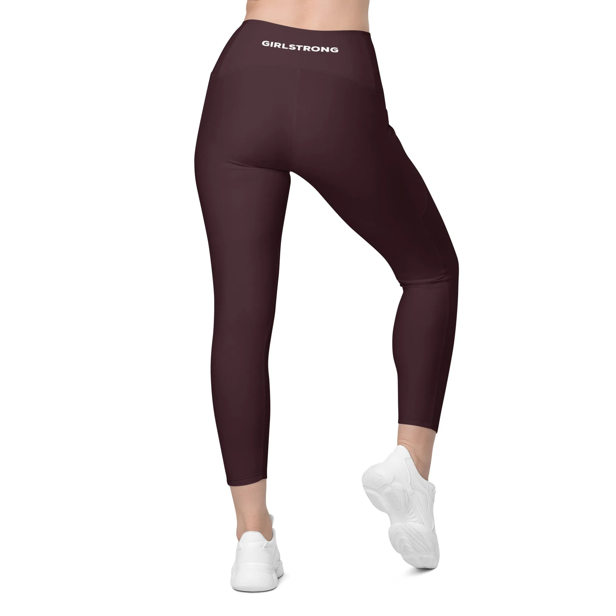 ELEVATED ESSENTIALS, THE PERFECT SIDE POCKET LEGGING CABERNET