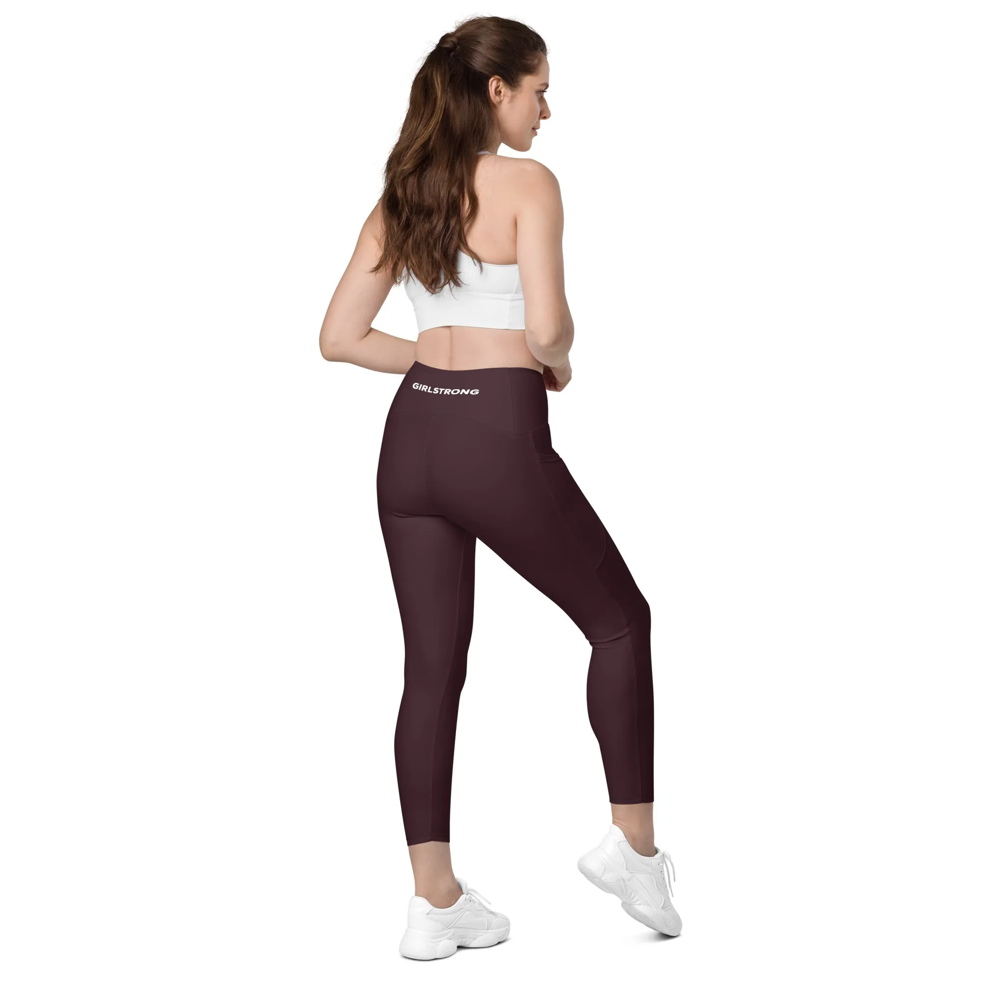 ELEVATED ESSENTIALS, THE PERFECT SIDE POCKET LEGGING CABERNET