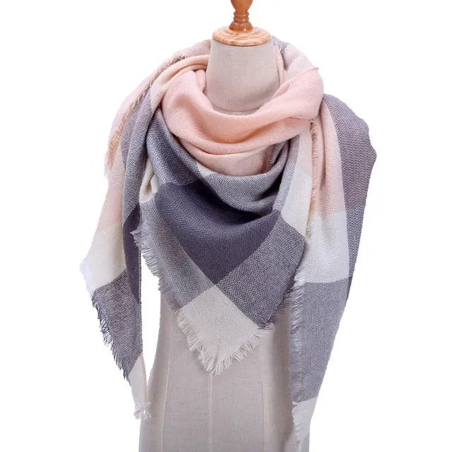 Fashion Winter Silk Scarf Printed Bandana Shawl #FS-1