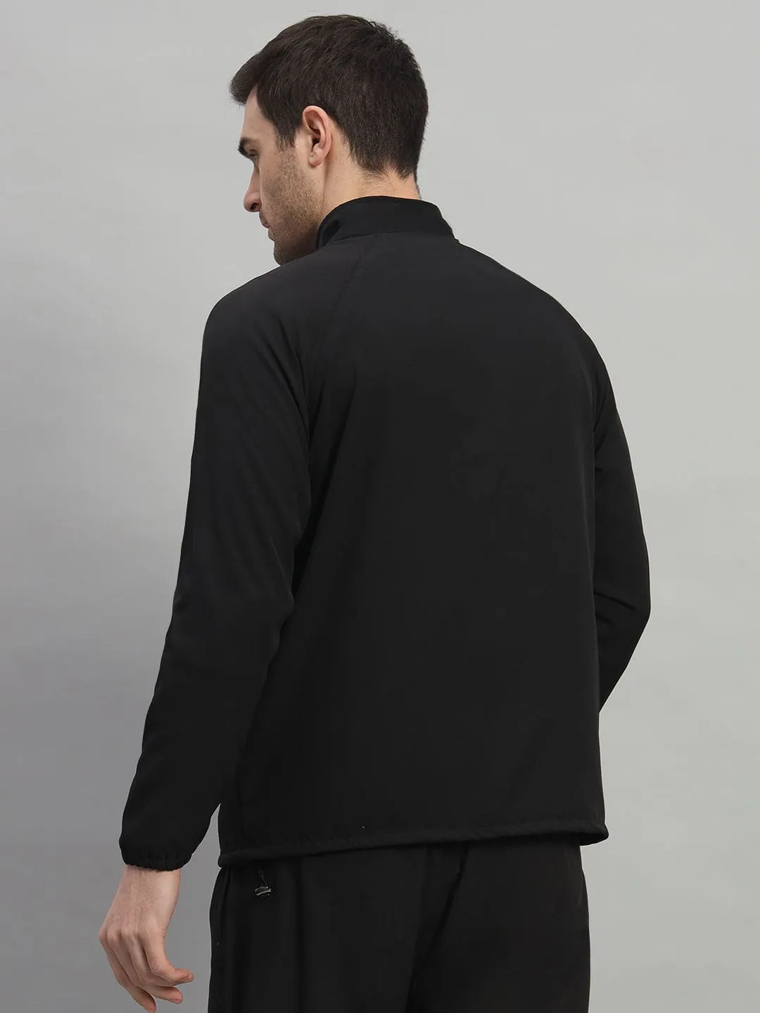 FITINC Sports Track Jacket for Men - Black