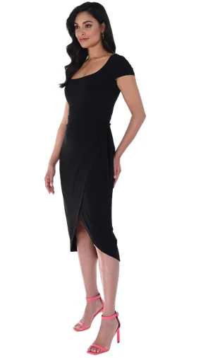 Fitted Tie Belt Dress. Style FL246037