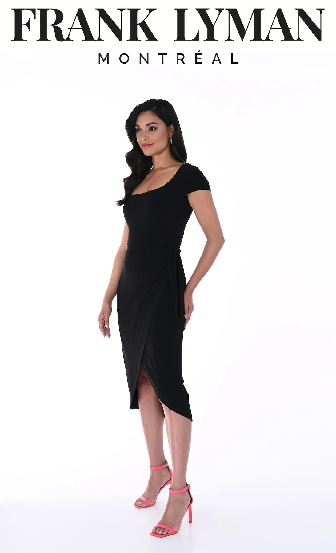 Fitted Tie Belt Dress. Style FL246037