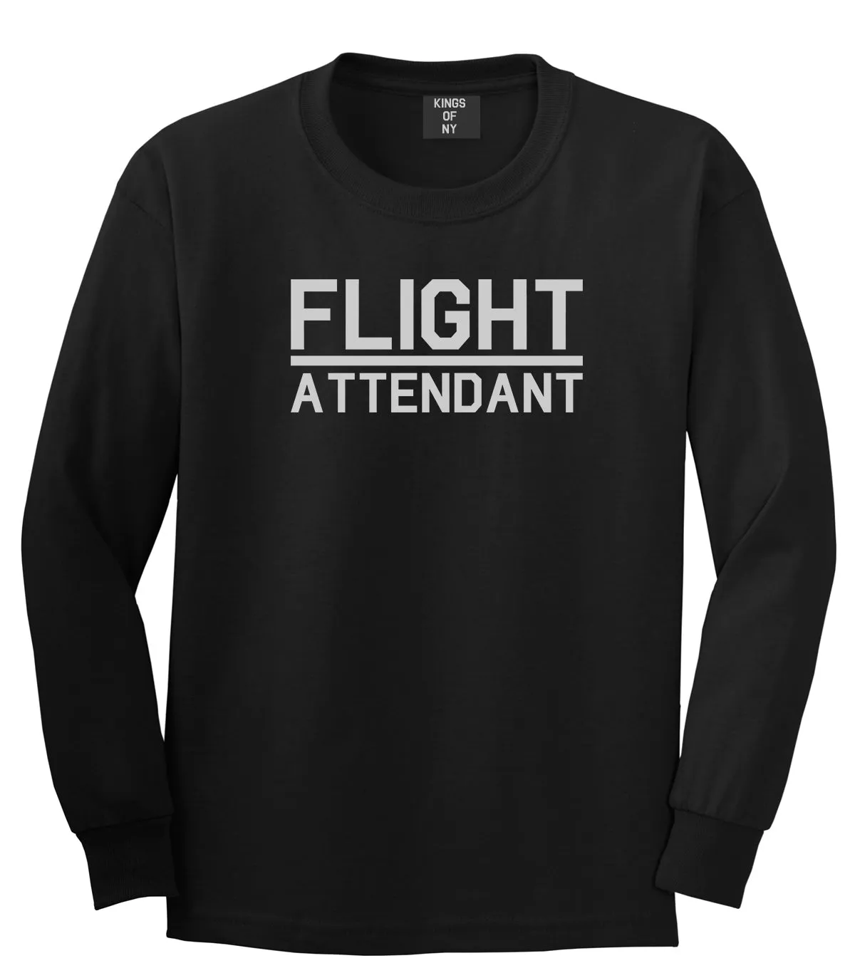 Flight Attendant Stewardess Mens Long Sleeve T-Shirt