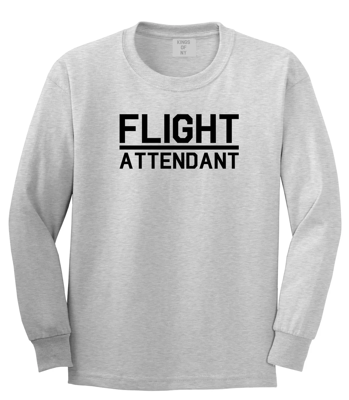 Flight Attendant Stewardess Mens Long Sleeve T-Shirt