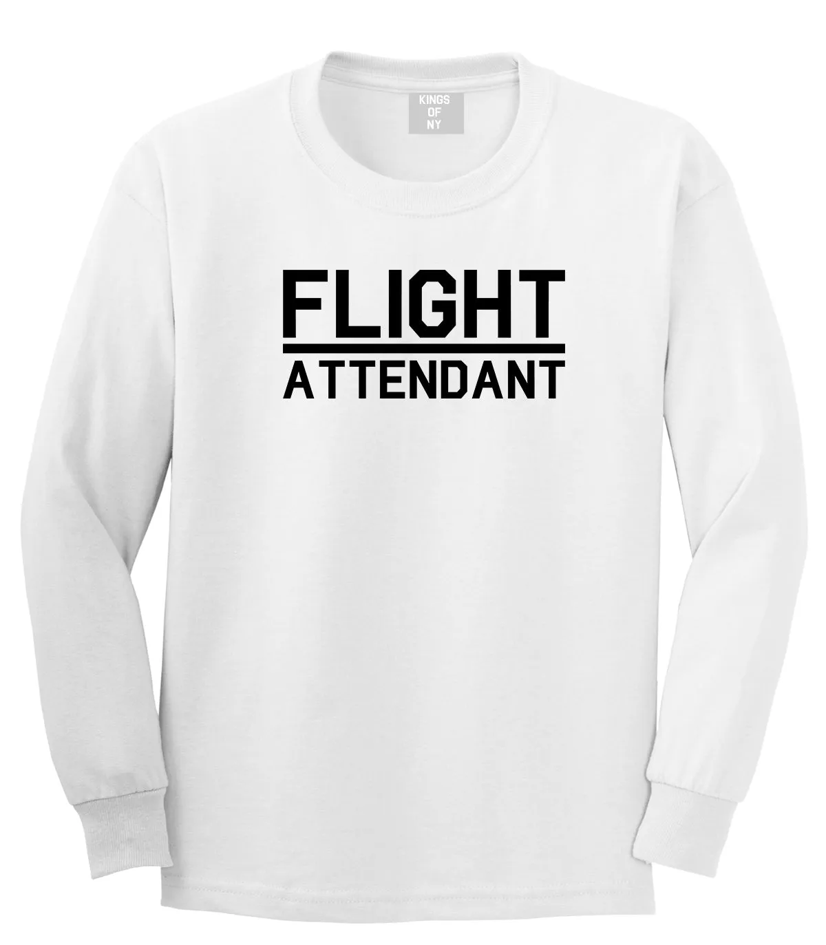 Flight Attendant Stewardess Mens Long Sleeve T-Shirt