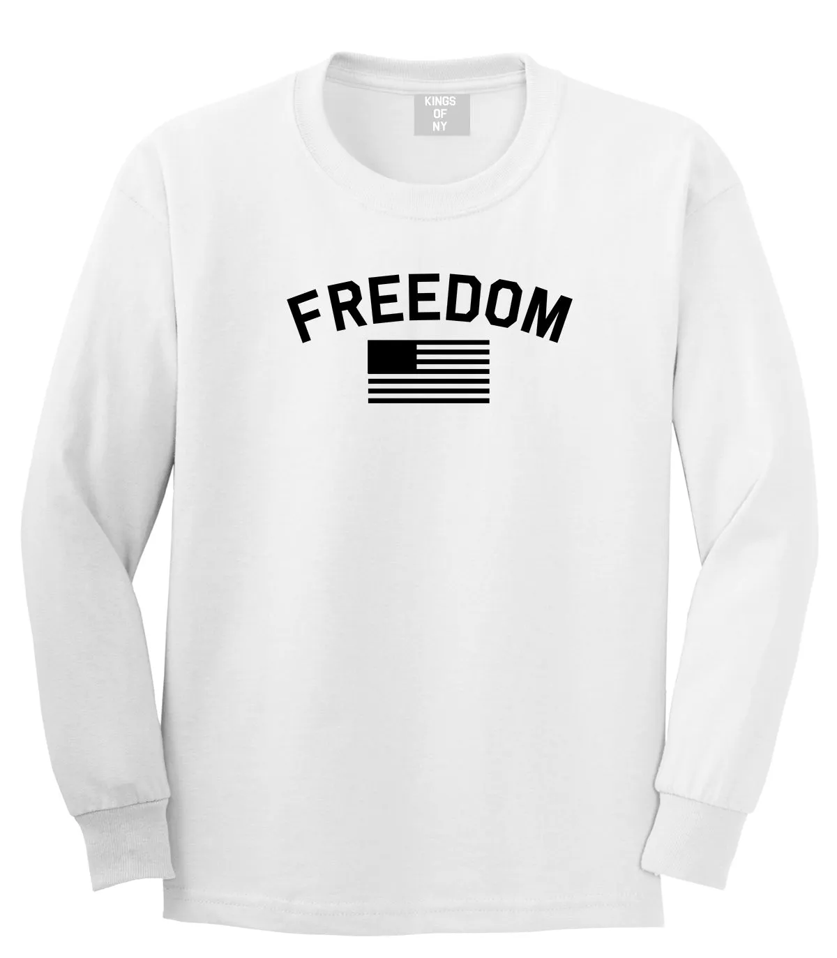 Freedom Flag Mens Long Sleeve T-Shirt