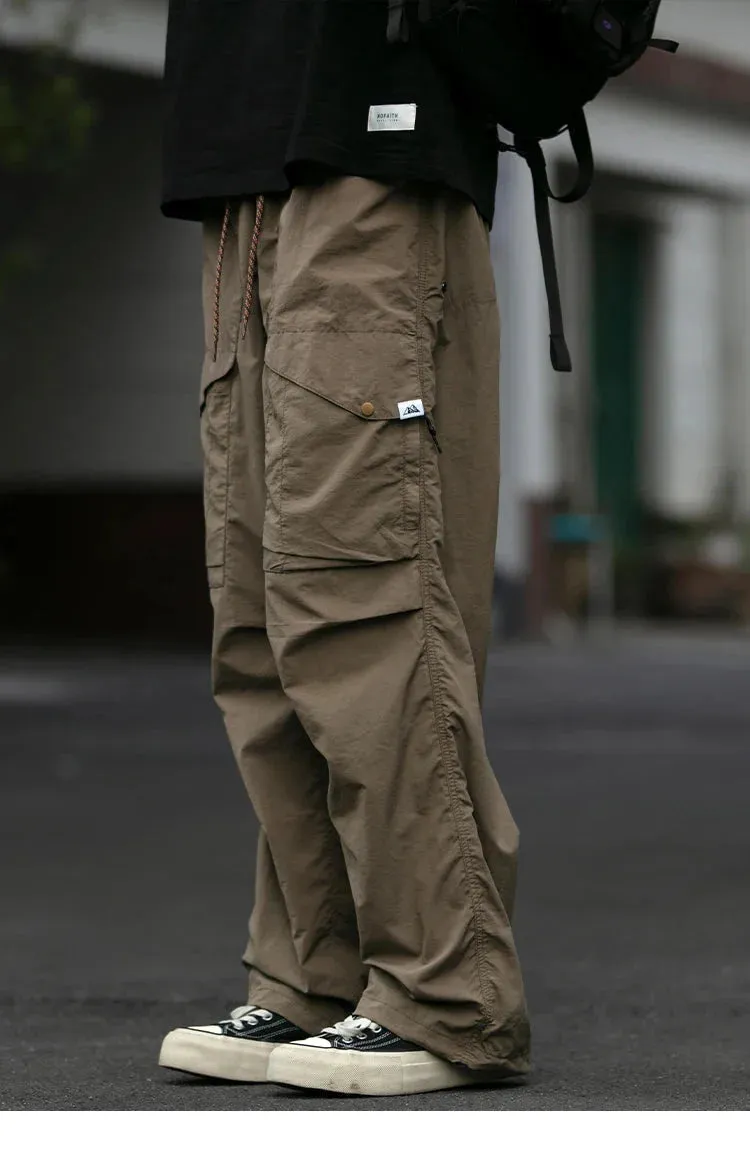 Functional Ripstop Wide Cargo Pants