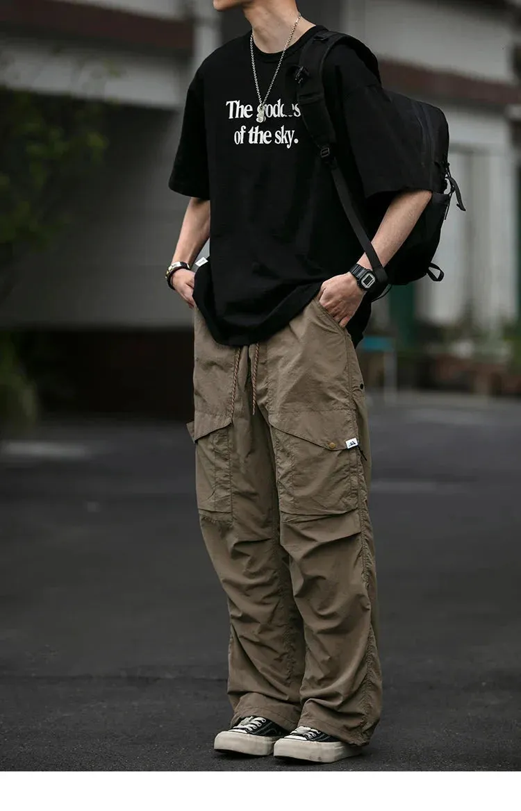 Functional Ripstop Wide Cargo Pants