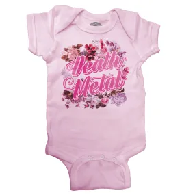 Funny Floral Death Metal Infant Bodysuit - Unisex Fit