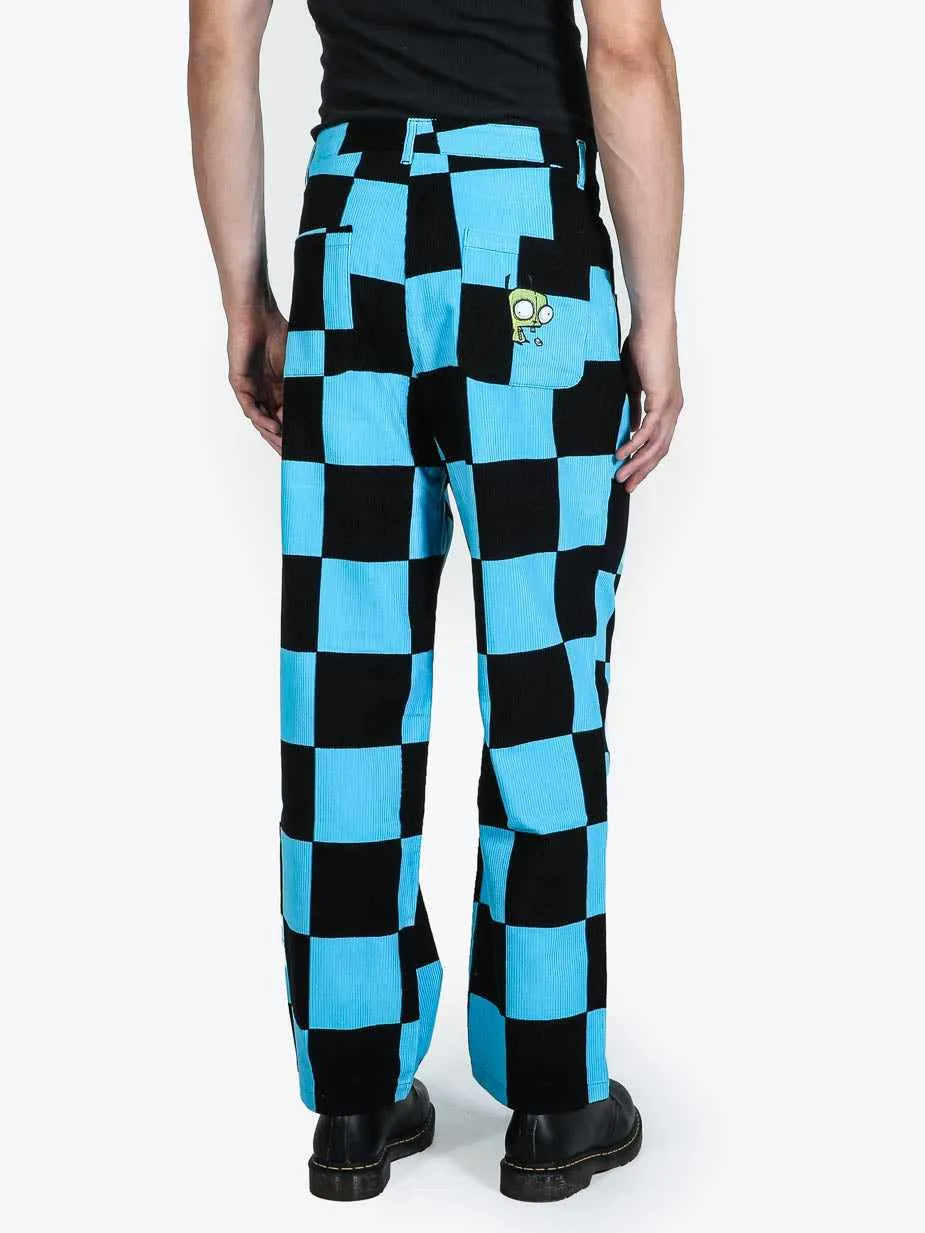 Gir Blue Checkered Corduroys