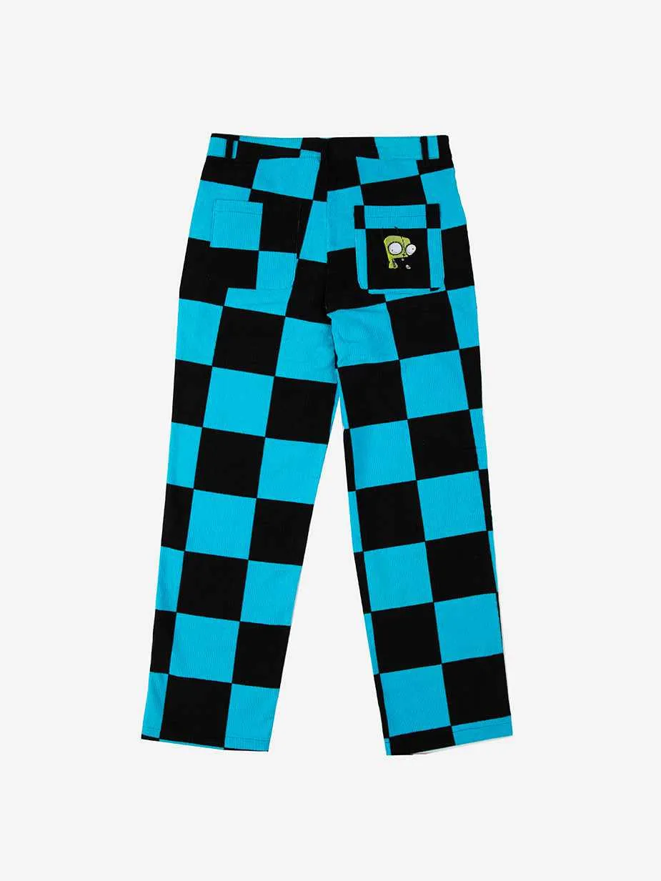 Gir Blue Checkered Corduroys