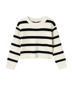 Girls Nilla Short Knit Jumper in Jet Stream