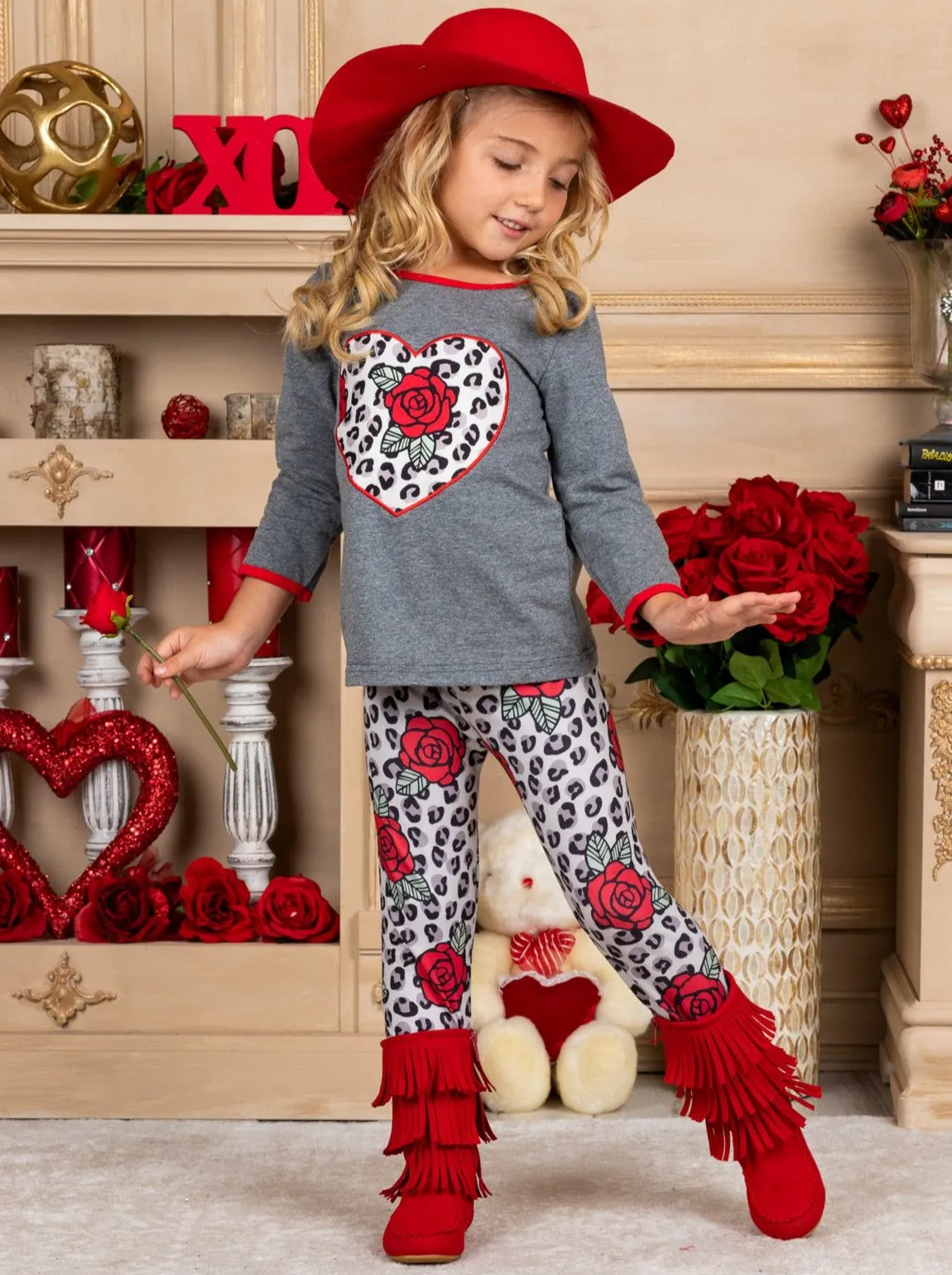 Give Me Wild Roses Legging Set