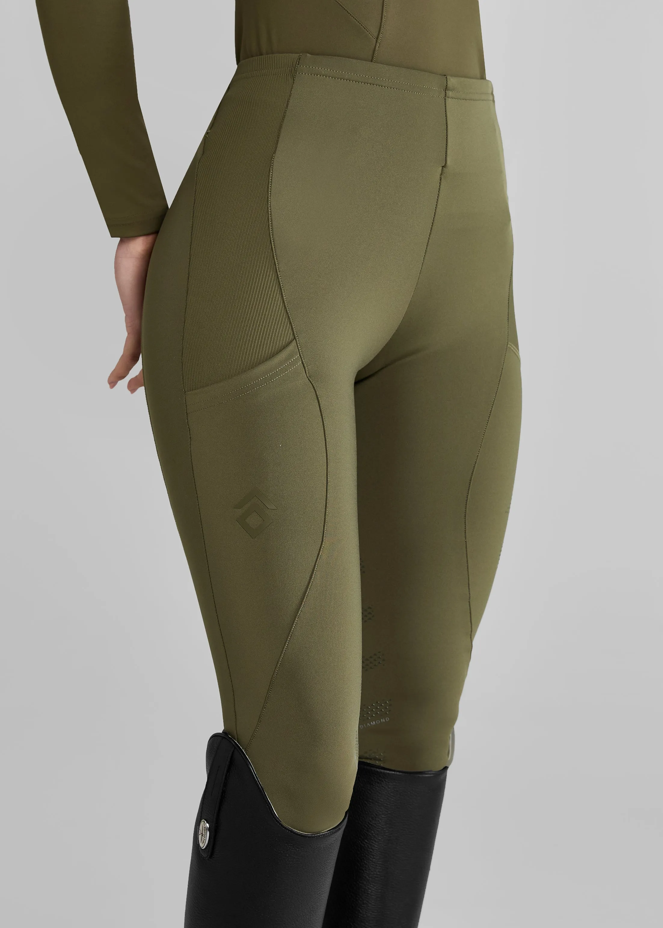 Green Core Leggings Knee Grip