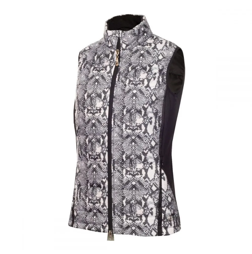 Green Lamb Ladies Giselle Printed Quilted Golf Gilet AG21899