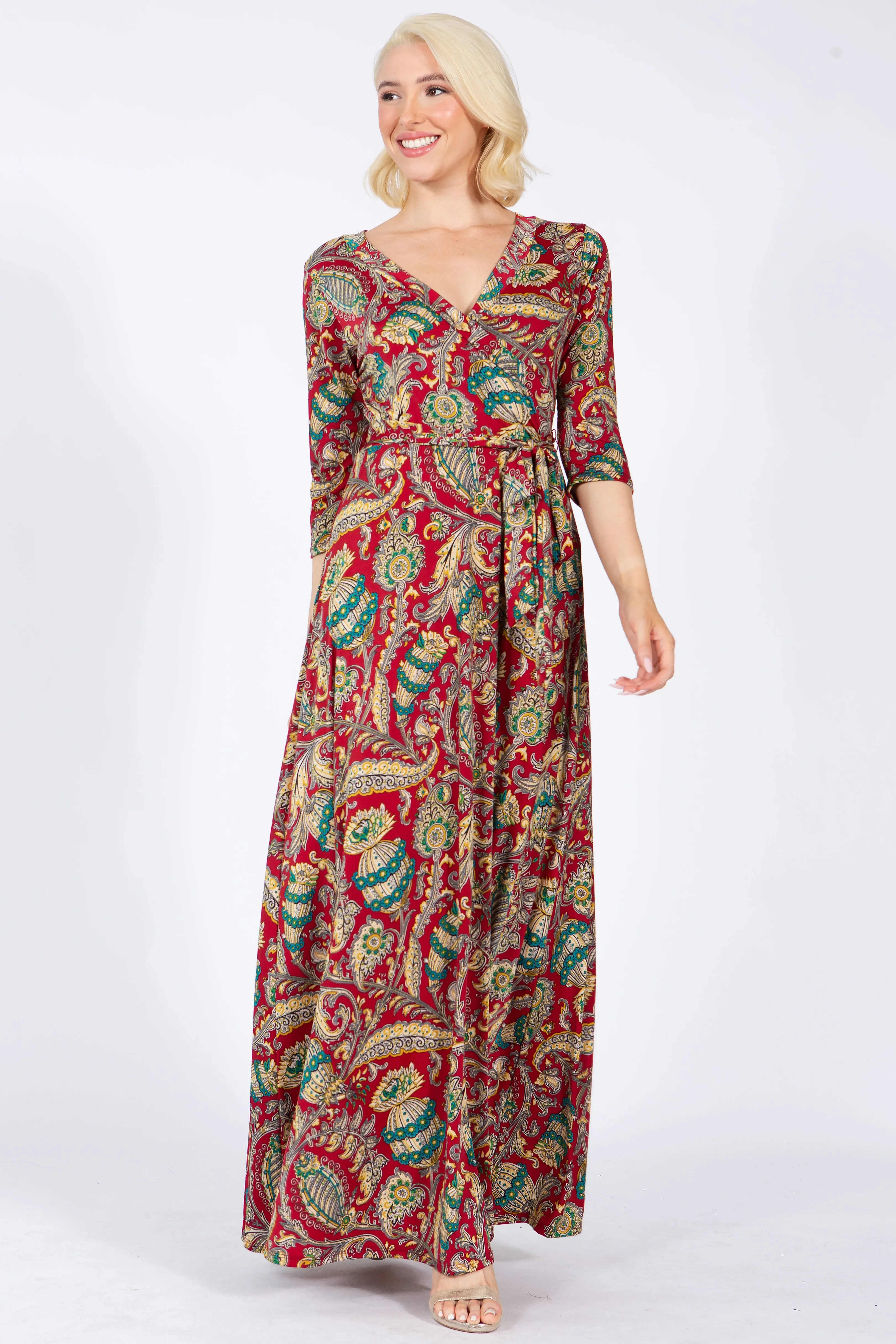 GRETA Wrap Maxi Dress