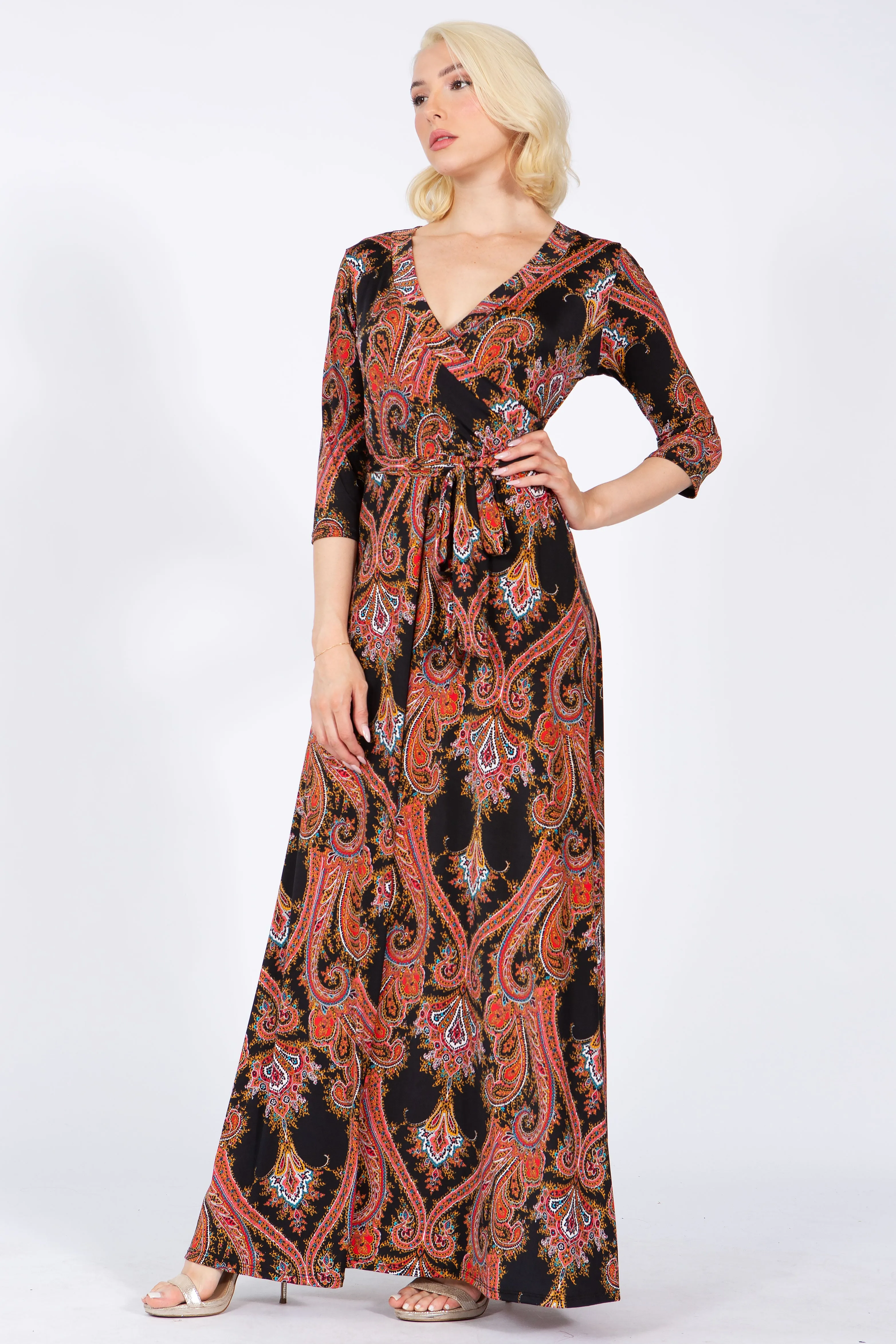 GRETA Wrap Maxi Dress