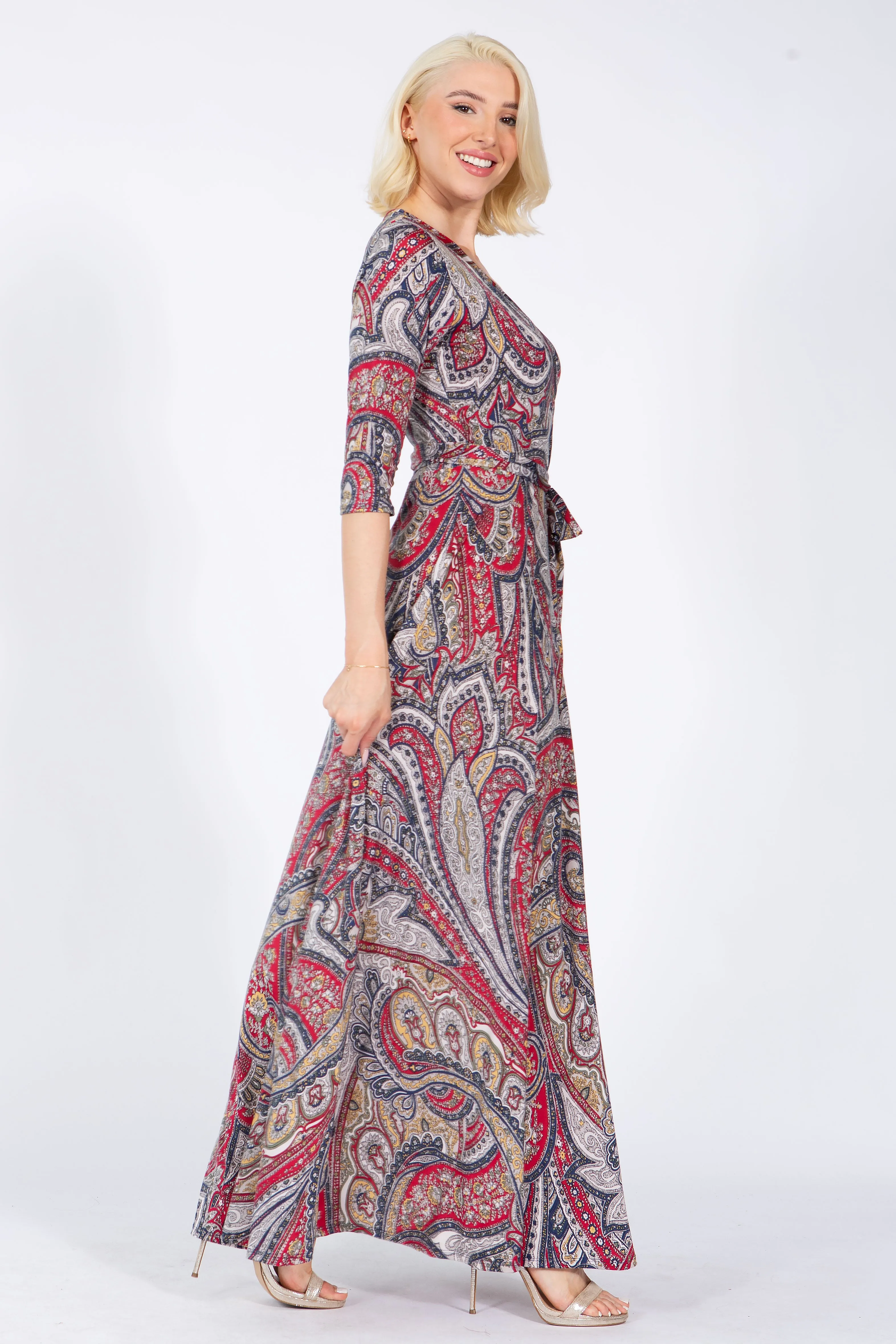 GRETA Wrap Maxi Dress