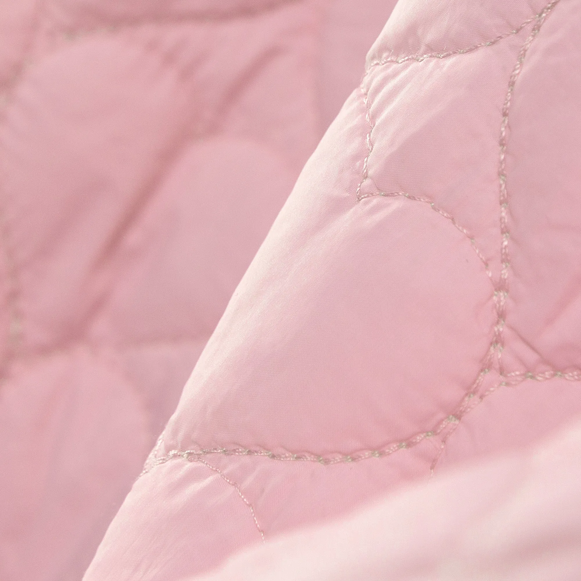 Heart Quilted V-Neck Anorak