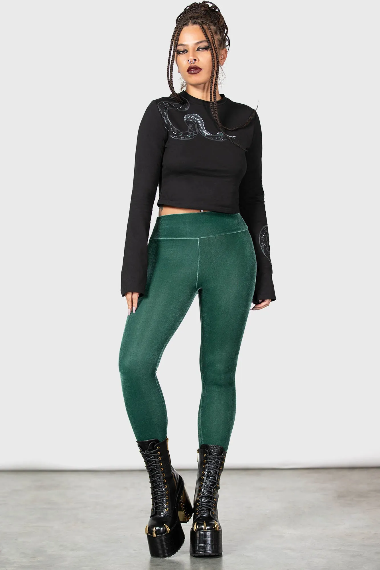 Hematite Leggings [GREEN]