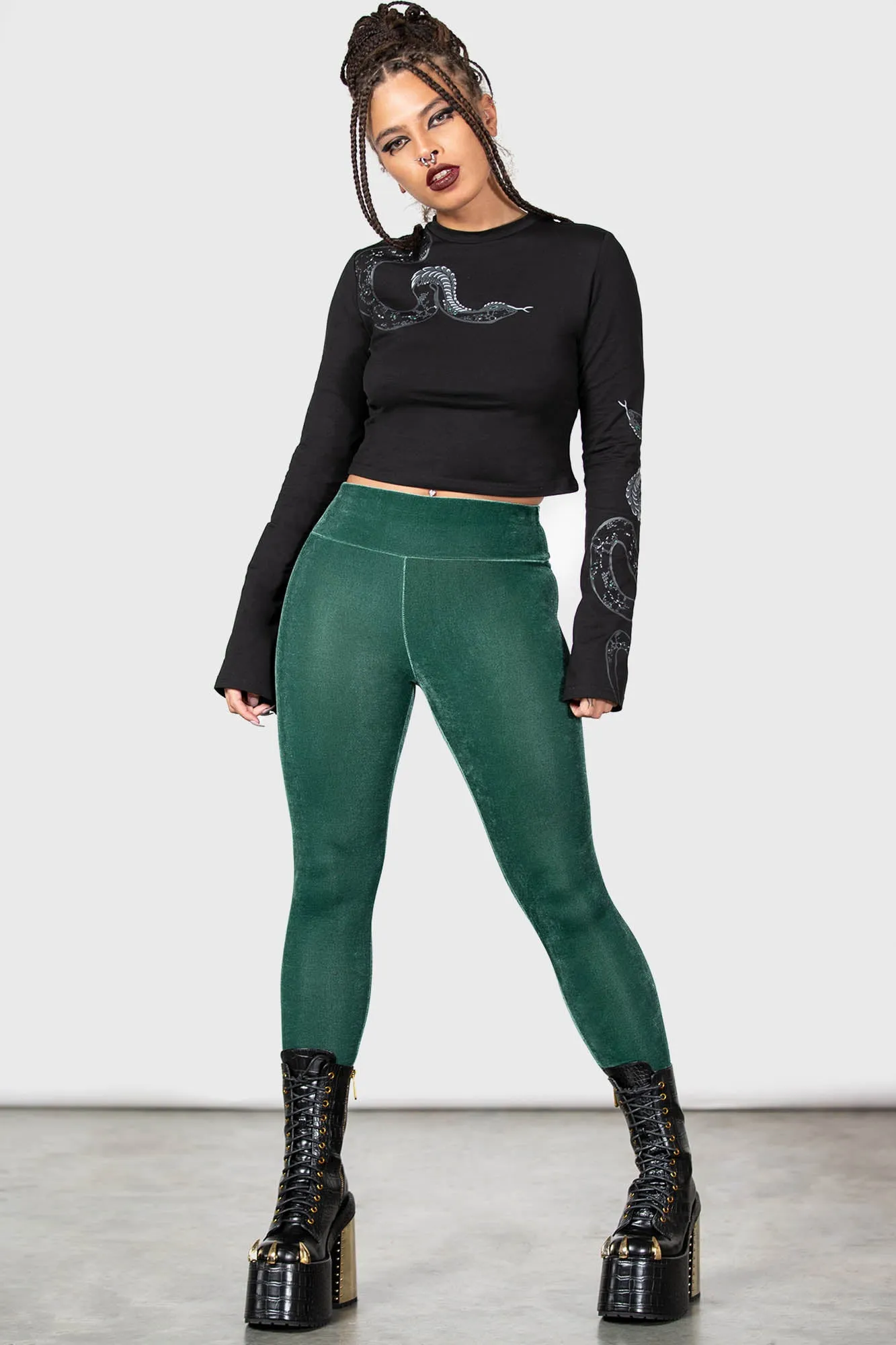 Hematite Leggings [GREEN]