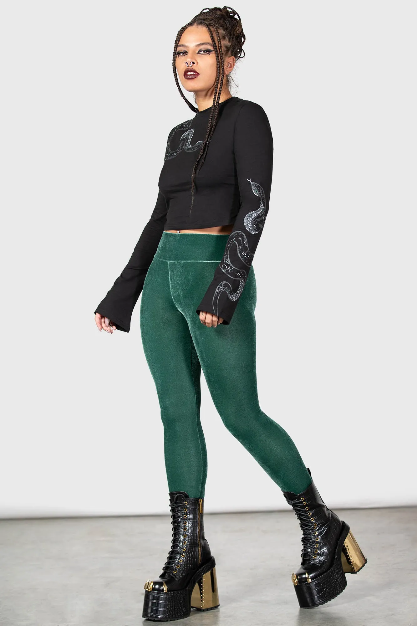 Hematite Leggings [GREEN]