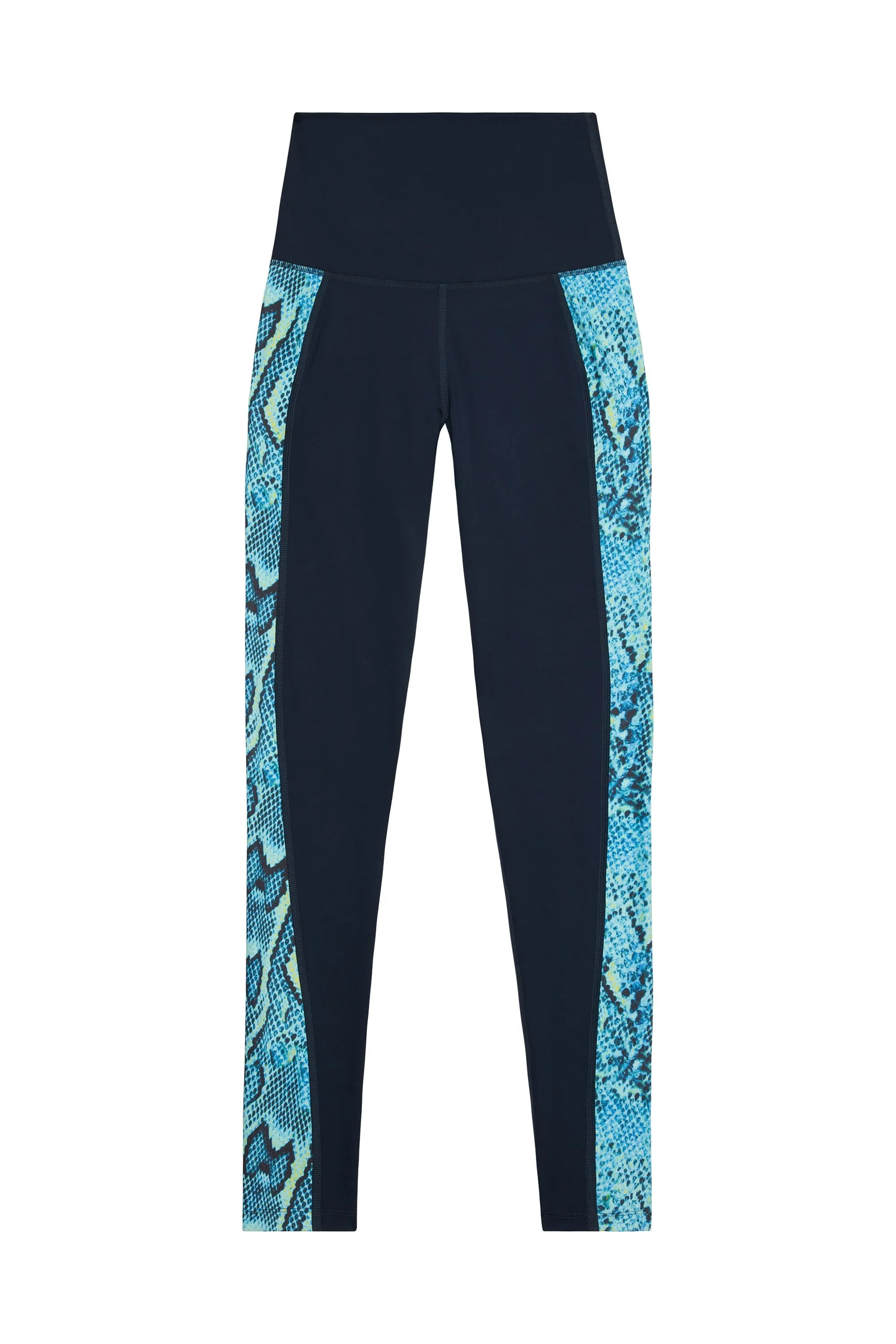 High Waist Panelled Leggings Snake