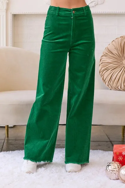 Hunter Green Corduroy Pants