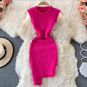 Irregular Sleeveless Vest Knitting