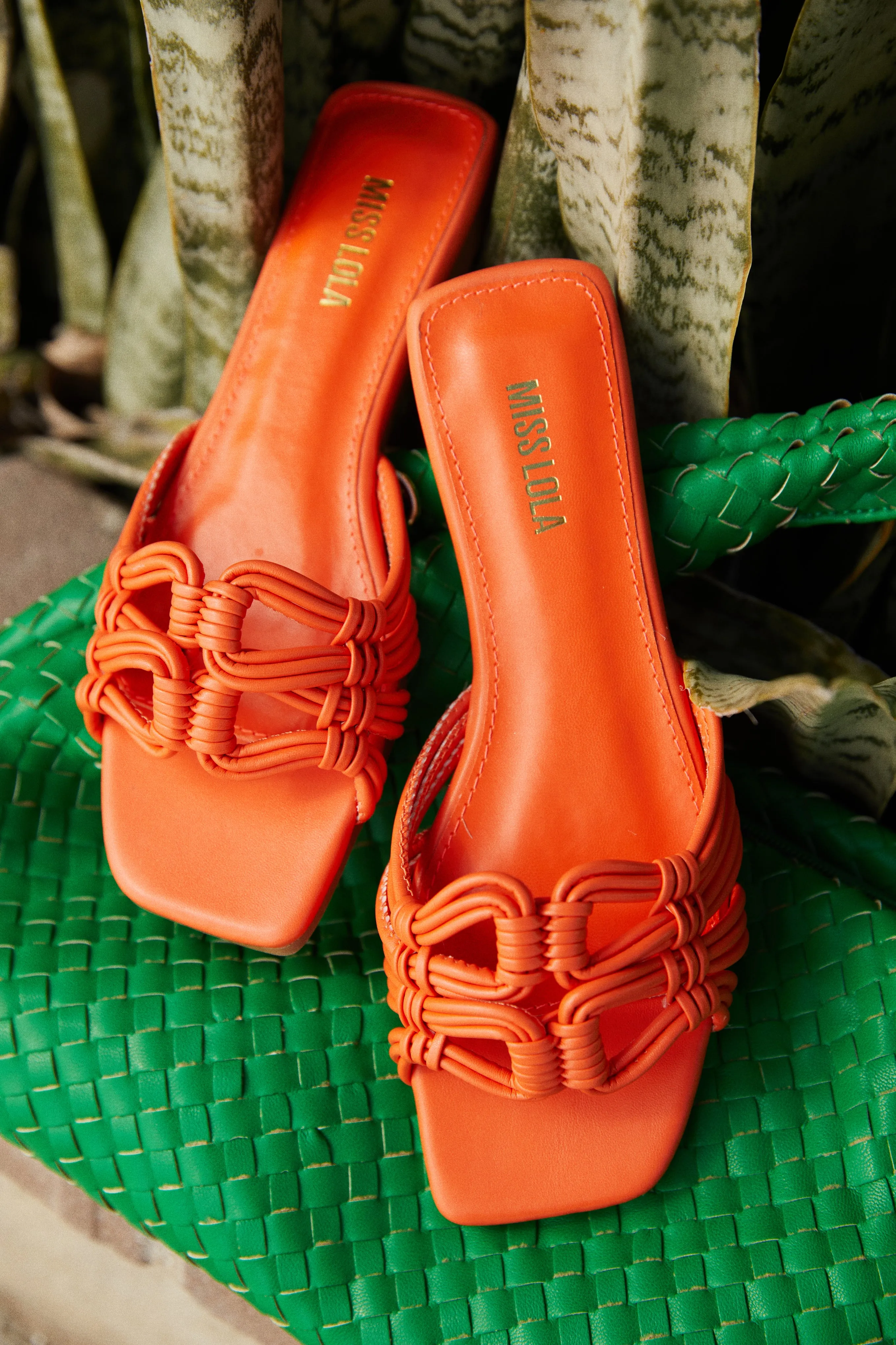 Island Of Paradise Slip On Sandals - Orange