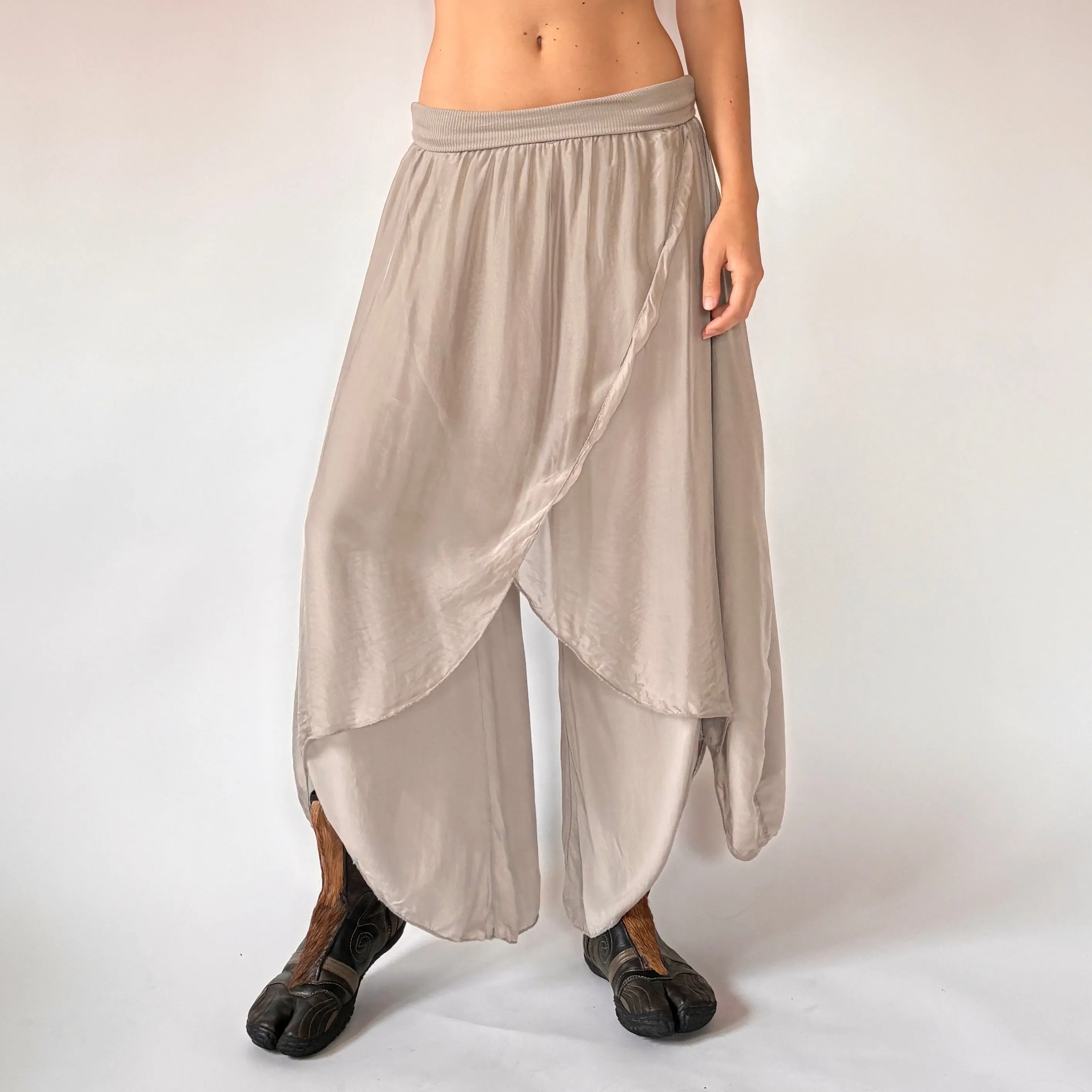 Italian Silk Slate Pants (XS/S)