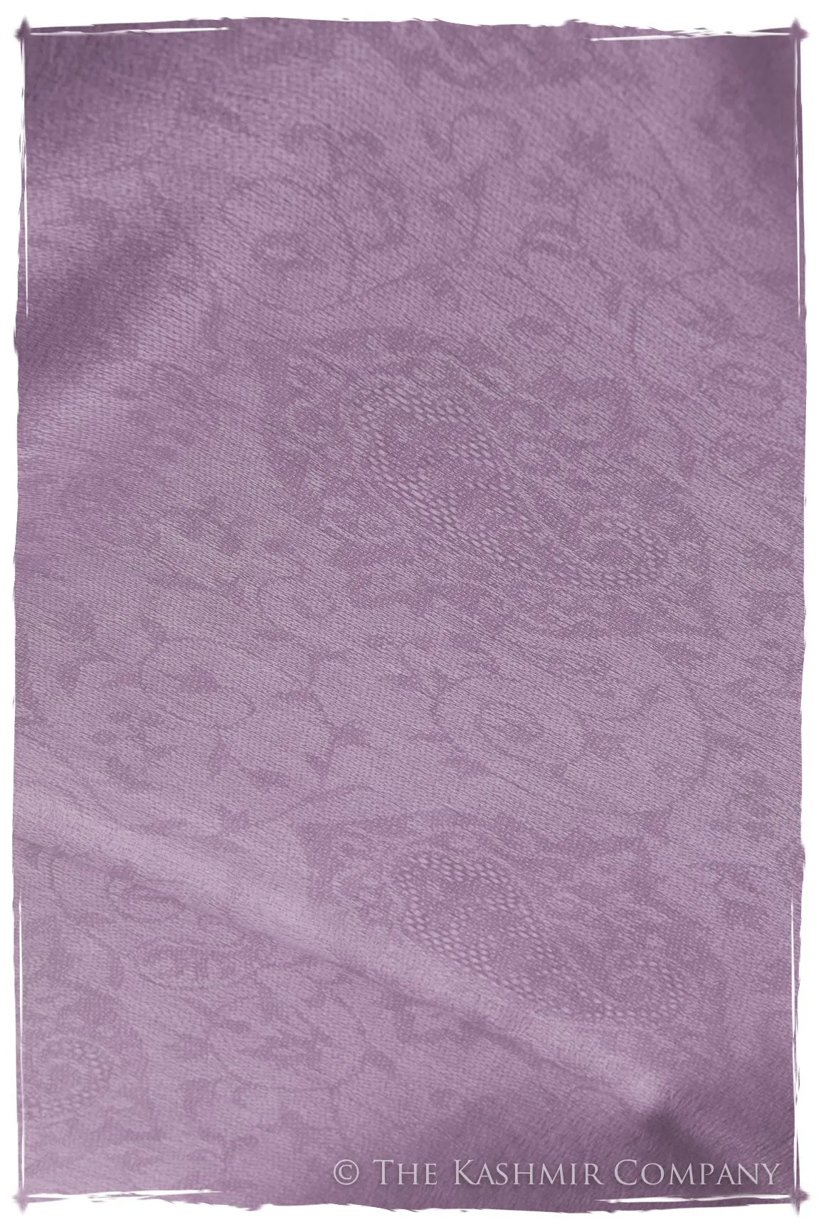 Jacquard Paisley Dusty Lavender Cashmere Scarf