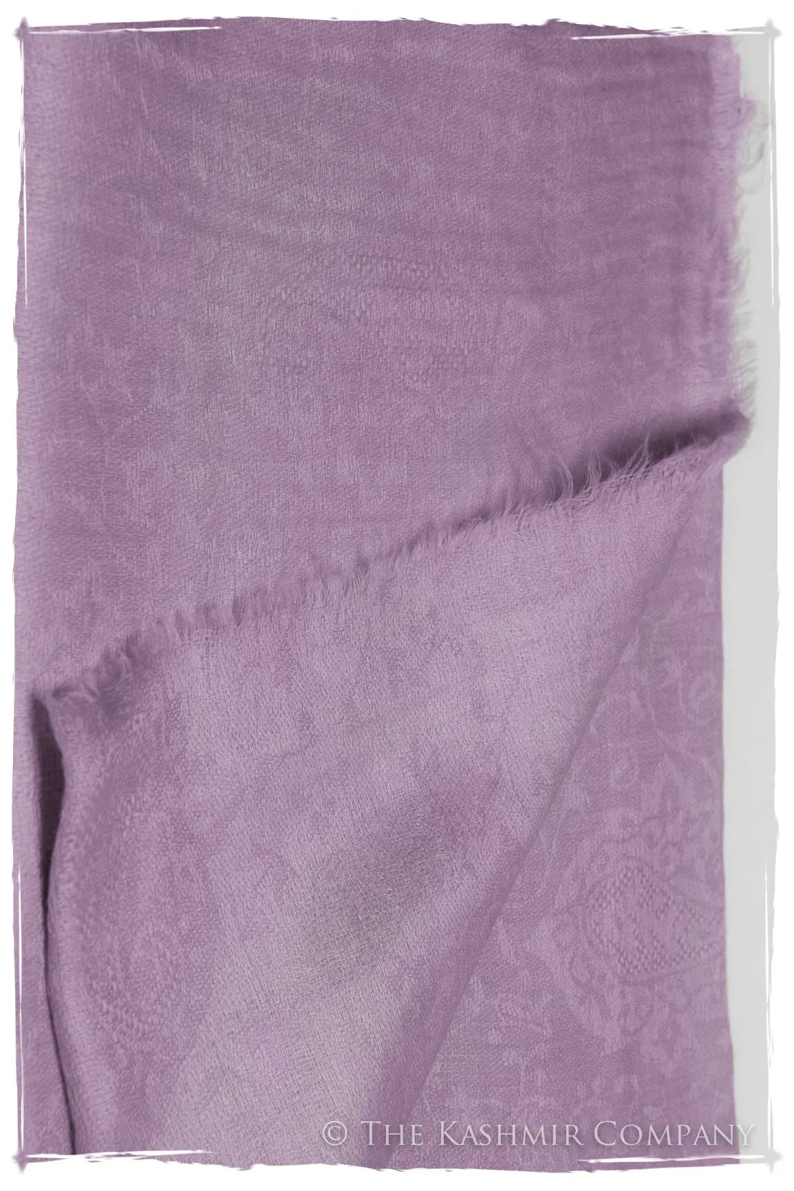 Jacquard Paisley Dusty Lavender Cashmere Scarf