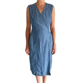 Jaeger Sleeveless Wrap Dress