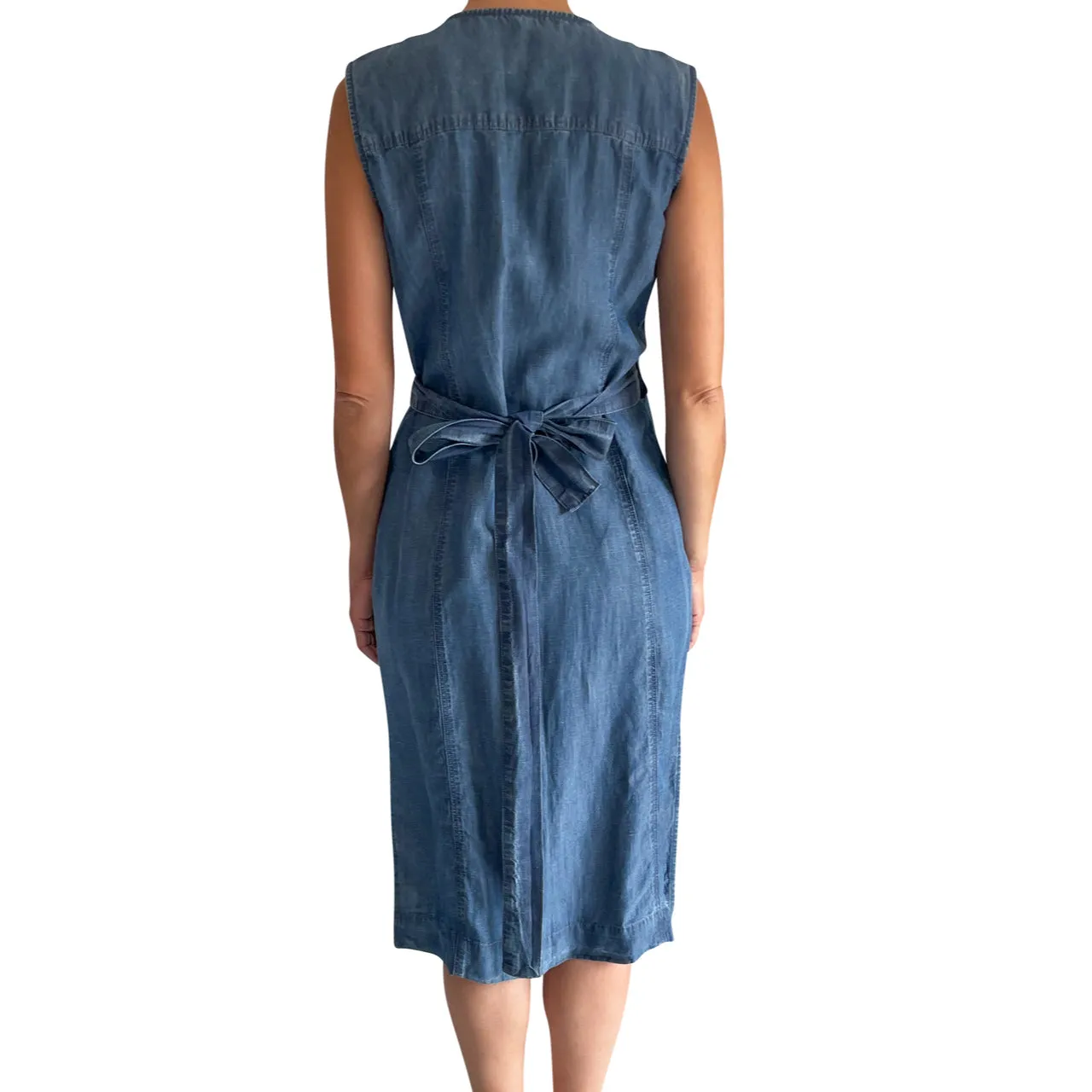 Jaeger Sleeveless Wrap Dress