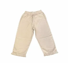 Khaki Ruffle Cord Pants