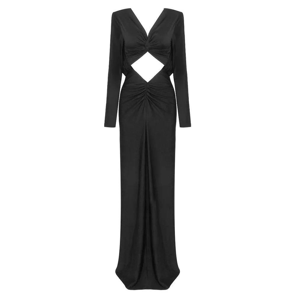 Lainie Cutout Long Sleeves Maxi Dress