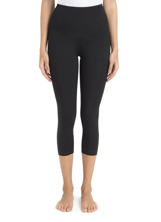 Last Chance Size Small | Lysse Control Premium Capri Leggings in Black