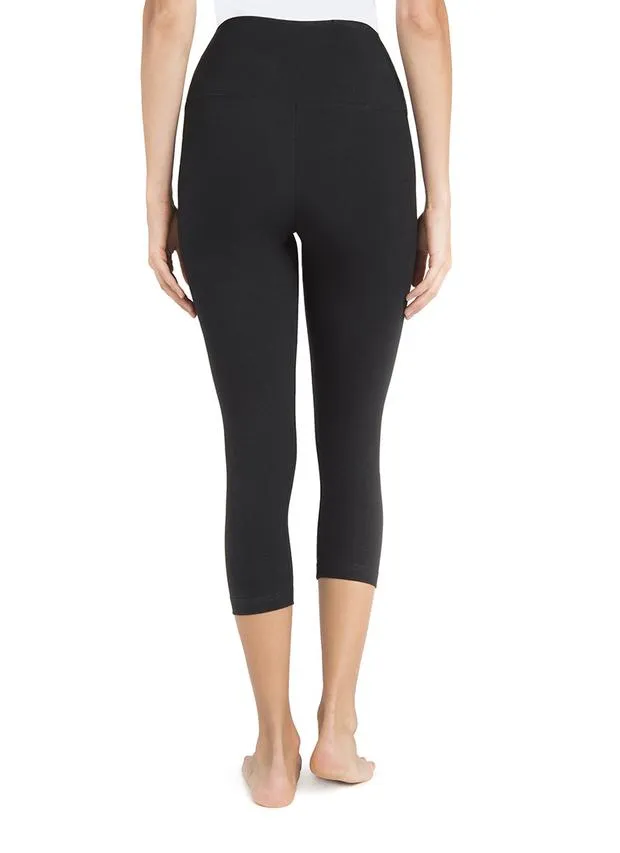 Last Chance Size Small | Lysse Control Premium Capri Leggings in Black