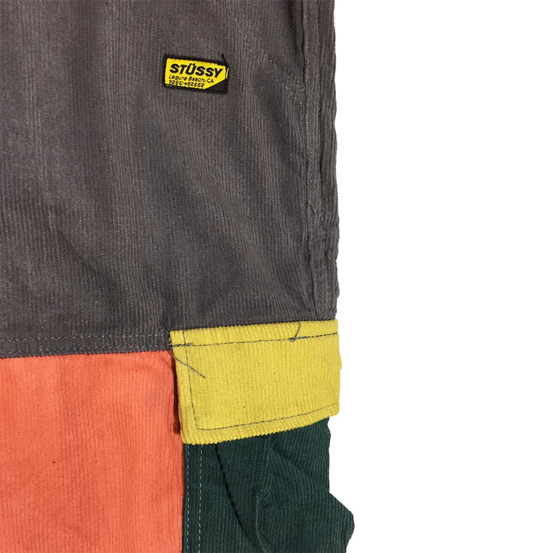 LAST ONE Color Block Corduroy Cargo Pants