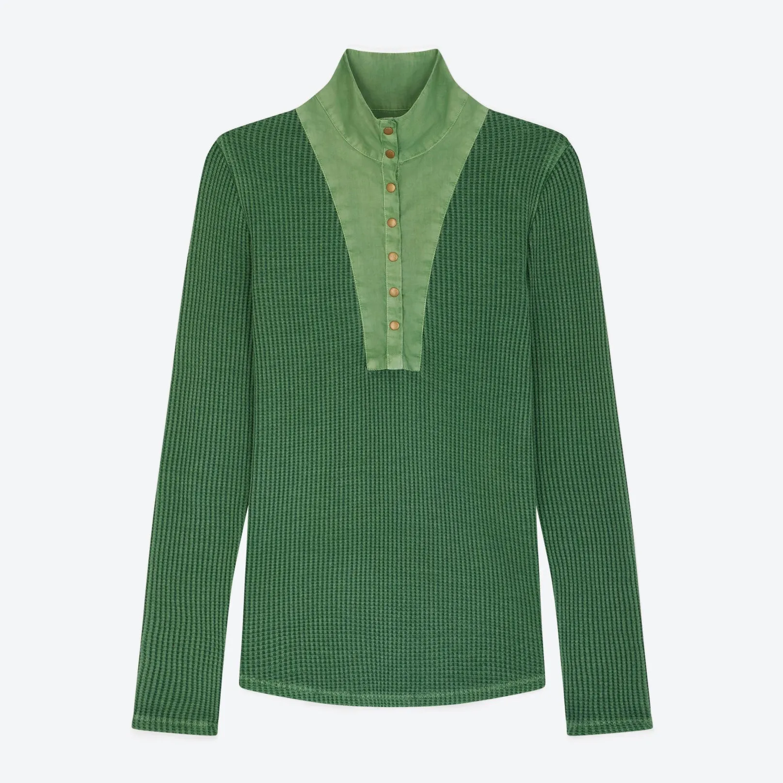 Leon & Harper Green Tabia Long Sleeve Top