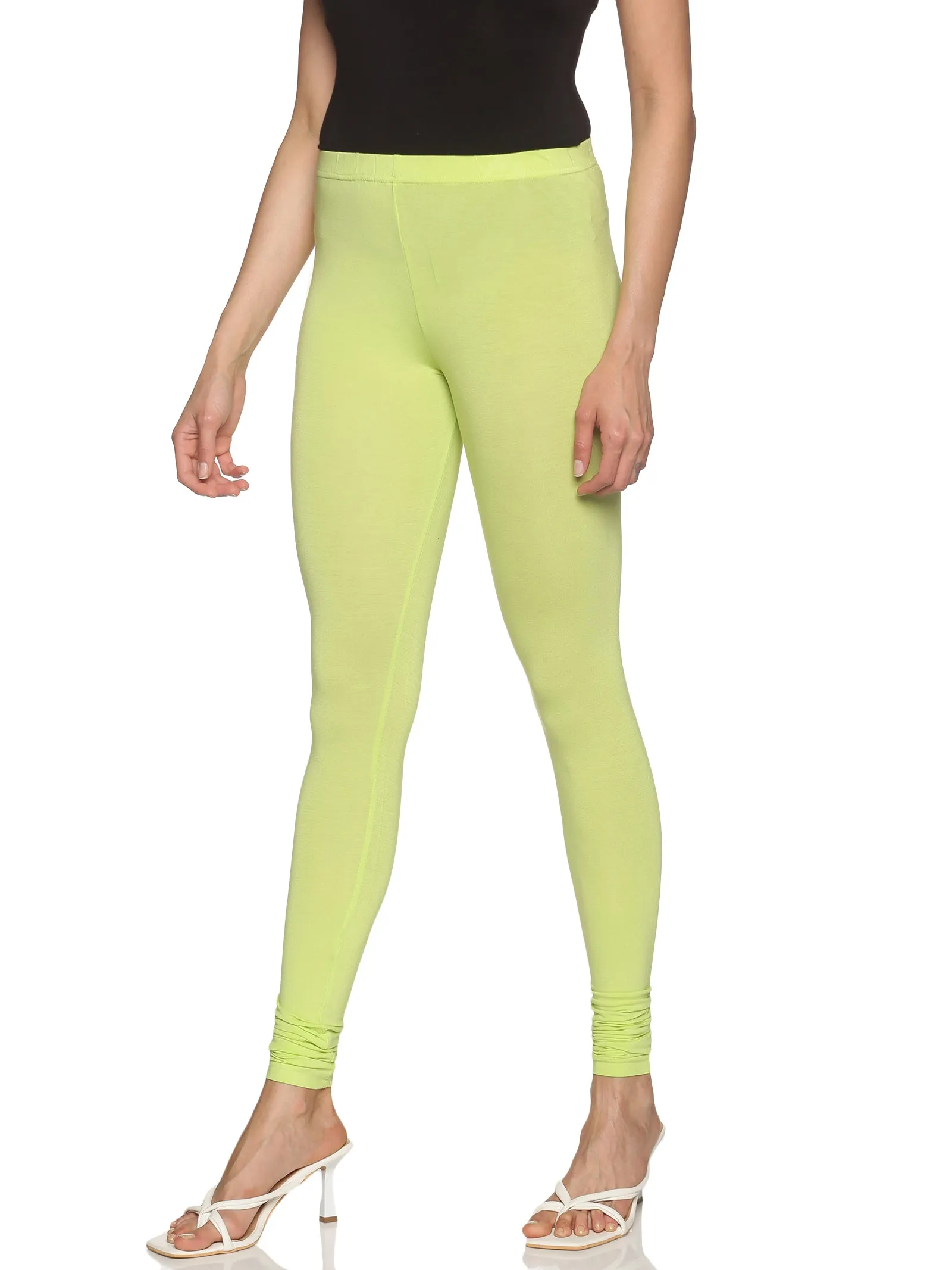 Lime green churidar